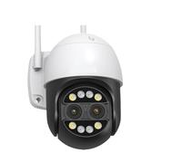 XGUELNT Telecamera WiFi esterna PTZ a doppio obiettivo da 8 MP 4 MP | Caméra IP 8X Zoom Avec Suivi Humain Par IA Et Zoom Automatique Pour La Surveillance De Sécurité(UK Plug,4MP WIFI Add 128GB)