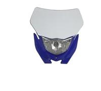 Xgupxuc Fari Anteriori Moto Per TT-R230 TT-R125 WR 250 450 R/F/X YZ250 Carenatura Faro Per Enduro Per Supermoto Dirt Bike Luce Anteriore Lampada Marcia Faro Anteriore(Blue with white)