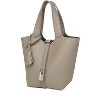 XGWDP Leather Handbags for Women Bucket Bags Fashionable Lock Buckle Design The Leather Tote Bag for Women (01)