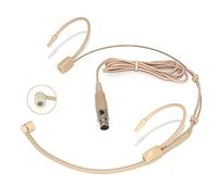 XGWTH Cuffia microfono doppio over ear ear microfono a condensatore cardioide compatibile con Shure Wireless System Bodypack trasmettitore mini 4 pin XLR TA4F Plug