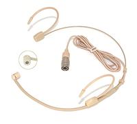 XGWTH Cuffia microfono doppio over ear ear microfono a condensatore cardioide compatibile con sistema wireless Audio-Technica Bodypack trasmettitore Hirose spina a 4 pin