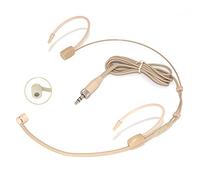XGWTH Cuffia microfono doppio over ear ear microfono condensatore cardioide compatibile con sistema wireless Sennheiser Bodypack trasmettitore mini 3,5 mm femmina spina a vite
