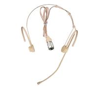 XGWTH Cuffie pieghevoli con microfono a condensatore omnidirezionale doppio over-ear microfono auricolare compatibile con sistema wireless Audio-Technica Bodypack trasmettitore con cavo Hirose da 1,2