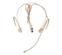 XGWTH Cuffie pieghevoli con microfono a condensatore omnidirezionale, doppio over-earset, microfono compatibile con sistema wireless Shure Bodypack trasmettitore con cavo da 1,2 m mini XLR a 4 pin