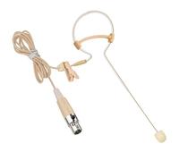 XGWTH Microfono singolo con gancio per l'orecchio a condensatore omnidirezionale da appendere all'orecchio, compatibile con sistema di trasmissione wireless AKG Bodypack con connettore mini XLR a 3