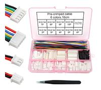 XH - Kit di connettori 2,54 mm con cavo pre-aggraffato 2/3/4/5/6/7/8/9/10 pin, compatibile con connettore JST-XH