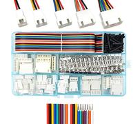 XH - Kit di connettori da 2,54 mm e cavi a nastro, compatibili con connettori JST-XH 2/3/4/5/6/7/8 maschio