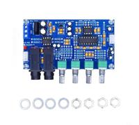 XH-M173 - Mixer per karaoke con chip PT2399, volume e Hall regolabili per canto, doppia alimentazione CA da 12 V, microfoni dinamici e sorgenti audio, blu