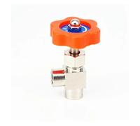 XHAJCSJWGD 1/4" BSP Female Threaded Equal Elbow Nickel-Plated Brass Needle Valve Max Pressure 0.8 Mpa