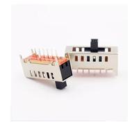 XHAJCSJWGD 10PC SS-16F03 (1P6T) Handle Height 3MM 7-Pin 6-Stop Toggle Switch 4 Fix The Foot Vertical Slide Switch