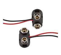 XHAJCSJWGD 2 Pezzi di Clip a Scatto for Batteria da 9 V di Tipo T, connettore for Clip for Batteria, Lunghezza 15 cm