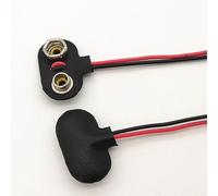 XHAJCSJWGD 50 Pezzi/Lotto 9V connettore Batteria Clip a Scatto Alimentazione T-Tipo 9 V Doppio Cavo Supporto 9 Volt 15 cm Presa di Piombo Fibbia