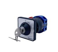 XHAJCSJWGD LW26-25YS3/1S Lock Key 22mm Installation Size Power Cut-off Conversion Rotary Cam Switch