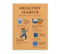 XHAJCSJWGD Small Steps Big Changes Poster Daily Wellness Reminder Canvas Print for Busy Professionals Office Decor(Framed,12x18inch(30x45cm))
