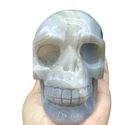 XHAJCSJWGD Stone Agate Geode Carving Crystal Home Office Decoration(Size:1-1.3kg)