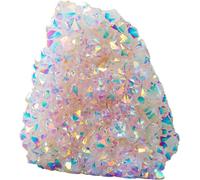 XHAJCSJWGD White Clear Quartz Crystal Stones, Electroplate Colorful Point Cluster for, Yoga, Spiritual Decorative Gemstone,200-300g