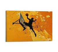 XHBKJA Stampa artistica da parete su tela, motivo: giocatore di basket cubista Slam Dunk Sport, 20 x 30 cm