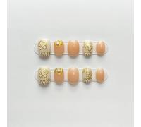 XHBYW 10 pezzi modello fatto a mano puro unghie finte stampa sulle unghie copertura completa unghie finte per donne e ragazze decorazione quotidiana