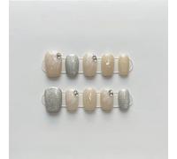 XHBYW 10 pezzi modello fatto a mano puro unghie finte stampa sulle unghie copertura completa unghie finte per donne e ragazze decorazione quotidiana