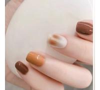 XHBYW Taglia unica 24 pezzi Nail art in vari stili Unghie finte Stampa sulle unghie Copertura completa Unghie finte per donne e ragazze Decorazione quotidiana