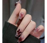 XHBYW Taglia unica 24 pezzi Punte per unghie rimovibili Unghie finte Premere sulle unghie Copertura completa Unghie finte per donne e ragazze Decorazione quotidiana