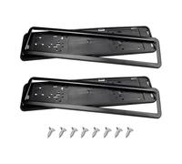 XHCDYGE 2 Pezzi Porta Targa Auto in Acciaio Inox per VW Golf 2014-2020, Portatarga Auto per Posteriore e Anteriore Portatarga Accessorio,A-Black