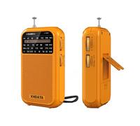 XHDATA D220 Radio portatile AM FM SW, Radio a Pile(AA), radio a onde corte, radiolina Portatile Piccola con ricezione eccellente per regalo, famiglia, anziani (arancione)