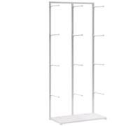 XHEILZOP Espositore per Biancheria Intima Oro per Negozio, Stand in Metallo per Lingerie e Costumi da Bagno, Porta Mutandine e Reggiseni, Appendiabiti Boutique Salvaspazio(White,160x40x65cm)