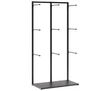 XHEILZOP Espositore per Biancheria Intima Oro per Negozio, Stand in Metallo per Lingerie e Costumi da Bagno, Porta Mutandine e Reggiseni, Appendiabiti Boutique Salvaspazio(Black,135x40x65cm)