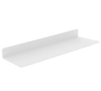 XHEILZOP Mensole Galleggianti con Luce LED Integrata, Mensola Creativa da Parete per Soggiorno, Bagno e Ingresso, Montaggio a Parete in Metallo(White,150cm/59)