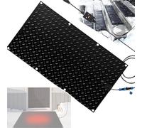 XHHBS Tappetini riscaldati Anti-Neve for ingressi, riscaldatori for tetti e conche, tappetini riscaldati Antiscivolo for Esterni, sciolgono 5 cm di Neve all'ora, connettore Tandem(Schwarz,15"x15")