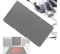 XHHBS Tappetini riscaldati Anti-Neve for ingressi, riscaldatori for tetti e conche, tappetini riscaldati Antiscivolo for Esterni, sciolgono 5 cm di Neve all'ora, connettore Tandem(Grigio,10"x48")
