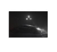 XHHOKA Poster con supercar dal design industriale tecnologico, con accenti di luce al neon, speed styling, opera d'arte meccanica, decorazione artistica da parete e poster artistico, 50 x 75 cm