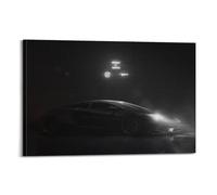 XHHOKA Poster con supercar dal design industriale tecnologico, con accenti di luce al neon, speed styling, opera d'arte meccanica, decorazione artistica da parete e poster artistico, 50 x 75 cm