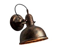 XHJL Applique da parete per interni/esterni illuminazione da parete esterna retrò attacco E27 luci esterne in ferro e metallo creative per casa, portico, porta d'ingresso, garage, ingresso (Ruggine)
