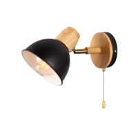 XHJL Nera Applique Industriale Da Parete Con Interruttore A Cordicella