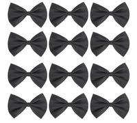 XhjzgcTech Papillon Nero da 20 Pezzi, Regolabile per Uomo, Donna e Bambini, Lunghezza Regolabile, 10 x 7 cm
