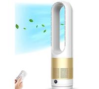 XHKJGS Nella Ventola della Torre Moderna da 23 ", 80 ° oscillanti per l'uso dell'ufficio, Raffreddamento Silenzioso con Timer 8H, Telecomando elettrica Senza Foglie, Vento a 8 velocità,