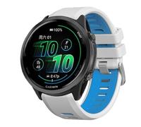 xhKJO 22mm Cinturini di Ricambio per Garmin Forerunner 970 Strap,Watchband Silicone Bracelet Cinghia Silicone Cinturini Bracelets Cinturino per Orologi per Garmin Forerunner 970 (blu bianco)