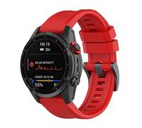 xhKJO 22mm Cinturini per Garmin Quatix 7 Pro/Epix Pro 47mm /Fenix 7 Pro/Epix Pro Gen 2, Cinturini di ricambio,Cintura Silicone Bracelet Cinturino Strap per Garmin Fenix 7 / Instinct 2 (rosso)