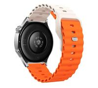 xhKJO Cinturini di Ricambio per Suunto Race 2 Watch Strap, Cinturino per Orologi Chiusura a scatto Strap Sportivo Cintura Bracelets Silicone Cinturini per Suunto Race 2 Watch Accessori (arancione 1)