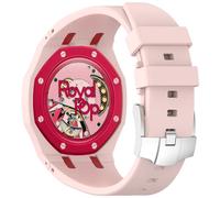 xhKJO Cinturini di Ricambio per Swatch Royal Pop Strap, Silicone Cinturino per Orologi Chiusura a scatto Strap Cintura Bracelets Cinturini per Swatch x AP Royal Pop Watch (rose, corona alle ore 12)