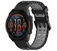 xhKJO Cinturini per Garmin Quatix 8 51mm Strap,26mm Silicone Strap Bracelet Cinturino per Orologi Cintura Cinturini di Ricambio per Garmin Tactix 8 amoled 51mm /Tactix 8 Solar 51 mm (nero grigio)