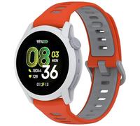 xhKJO Silicone Cinturini di Ricambio per Coros Pace 4 Watch Strap, Cinturino per Orologi Chiusura a scatto Cintura Strap Sportivo Bracelets Cinturini per Coros Pace 4 Watch Accessori (grigio arancio)