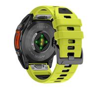 xhKJO Silicone Cinturini di Ricambio per Suunto Run Strap,Cinturino per Orologi Chiusura a Scatto Strap Bracelets Cinturini per Suunto Race/Race S/Ocean / 9 Peak / 9 Peak Pro (nero limone)