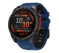 xhKJO Silicone Cinturini di Ricambio per Suunto Run Strap,Cinturino per Orologi Chiusura a Scatto Strap Bracelets Cinturini per Suunto Race/Race S/Ocean / 9 Peak / 9 Peak Pro (nero blu)