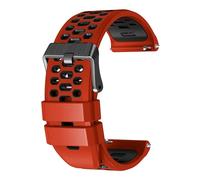 xhKJO Silicone Cinturini per Coros Apex 4 46mm Watch Strap, Cinturino per Orologi Chiusura a scatto Strap Cintura Bracelets Cinturini di Ricambio per Coros Nomad Watch Accessori (rosso nero)