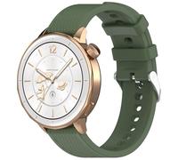 xhKJO Silicone Cinturini per Oppo Watch X3 Mini Strap, Cinturino per Orologi Chiusura a scatto Strap Cintura Bracelets Cinturini di Ricambio per Oppo Watch X3 Mini Accessori (verde scuro)