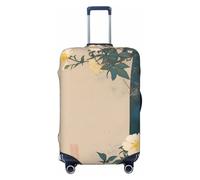XHMKGGYBZ Copertura elastica per valigie con motivo vaso, 4 dimensioni, resistente ai graffi e alle macchie, copertura per bagagli lavabile, Stile Orientale Fiore di Magnolia, L