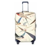 XHMKGGYBZ Four Swimming Tunas - Copertura elastica per valigia, 4 dimensioni, antigraffio e antimacchia, copertura per bagagli lavabile, Stormo Di Uccelli Volare Libero, Large